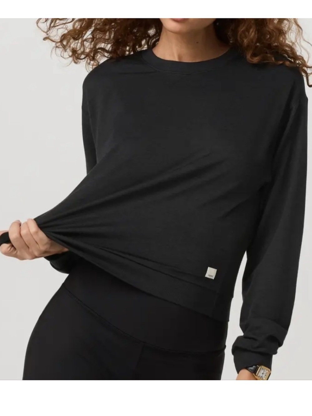 Vuori Daydream Crew Size Medium Black
